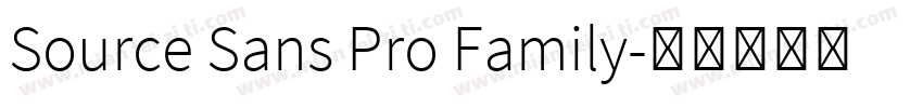 Source Sans Pro Family字体转换